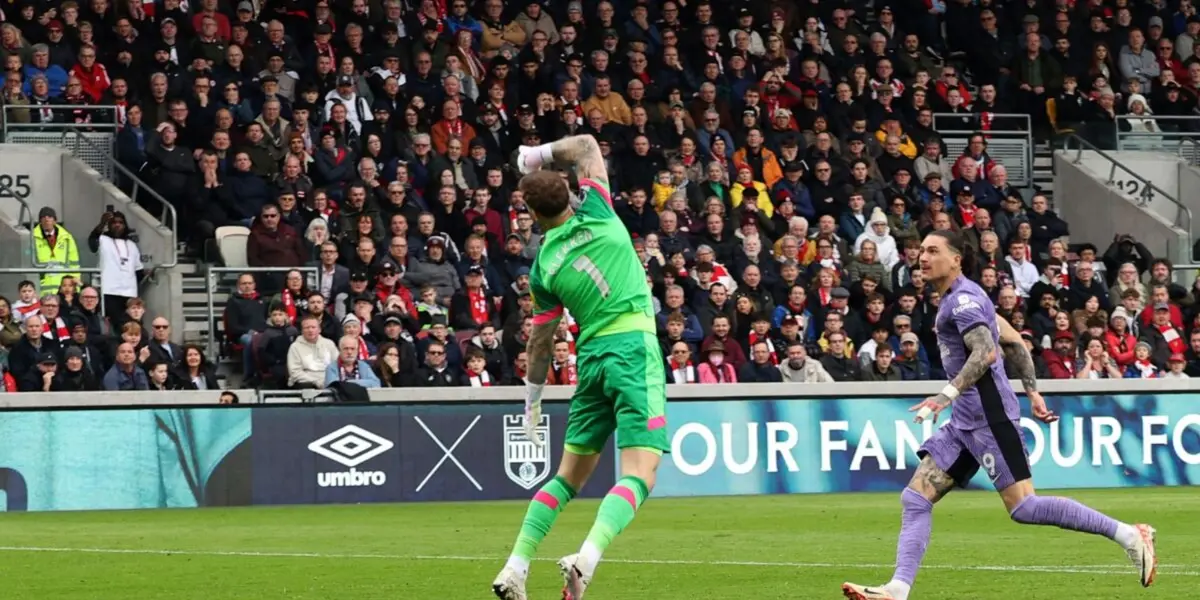 Núñez marcó un golazo en la victoria 4-1 ante el Brentford 