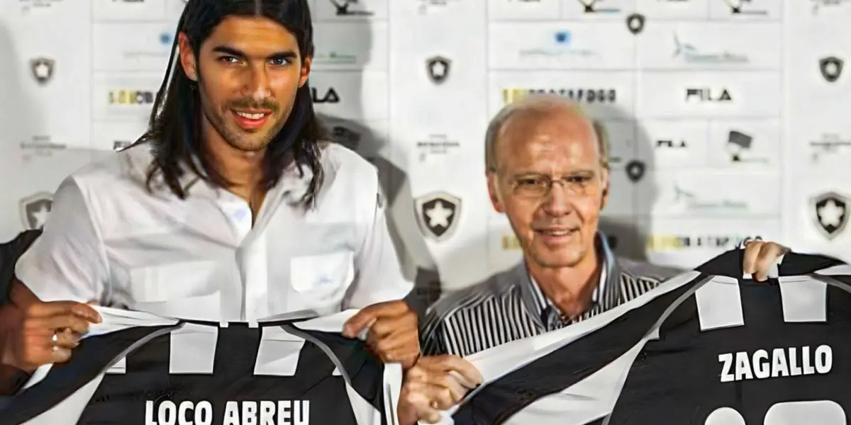 Sebastián Abreu conocio a Zagallo en su paso por Botafogo.