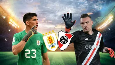 Sergio Rochet en Uruguay y Franco Armani en River Plate